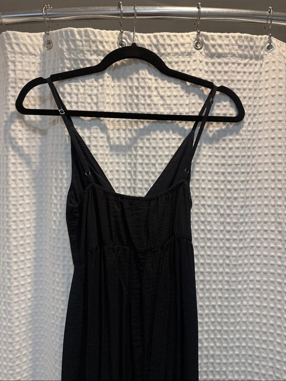 Abercrombie & Fitch Black Spaghetti-Strap Maxi Dress